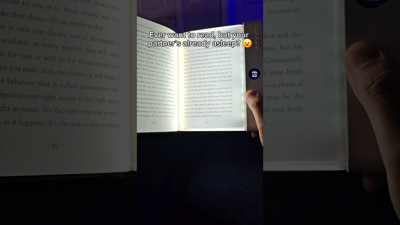 This is a reading lamp that only illuminates the book... #booklight #booklovers #giftideas