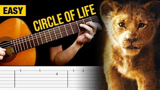 CIRCLE OF LIFE Guitar Tabs Tutorial (The Lion King / Elton John)