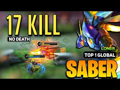 IMMORTAL! Saber Best Build 2023 [ Saber Top 1 Global Gameplay ] By Lᴏɴᴇʀ. - Mobile Legends