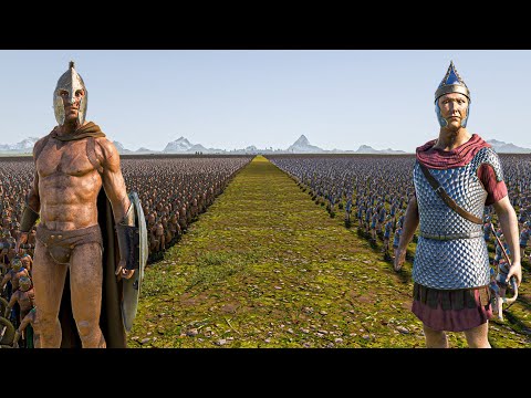 500.000 SPARTANS vs 500.000 ROMAN ARCHERS - Ultimate Epic Battle Simulator 2 UEBS 2