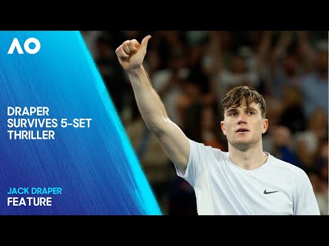 Draper Triumphs over Kokkinakis in an Epic 5-Set Thriller | Australian Open 2025