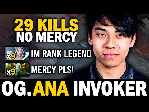 ABSOLUTELY EPIC GAME!! OG.Ana Invoker 29 Kills NO MERCY ft. OG.Notail Broodmother | Dota 2 Invoker