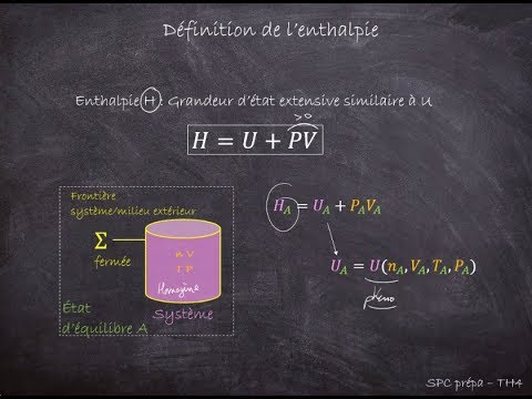 SPC Prépa - Thermodynamique 4 - Enthalpie