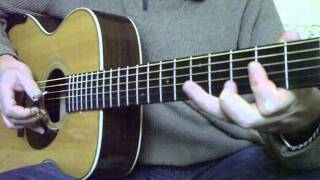 BROONZY: WILLIE MAE - guitar lesson by M.Lelong