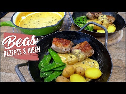 Pfefferrahmsauce Rezept | Grüne Pfeffersoße mit Schuss