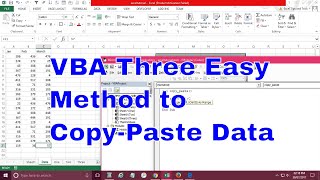 Copy Paste Data Using  Excel- VBA