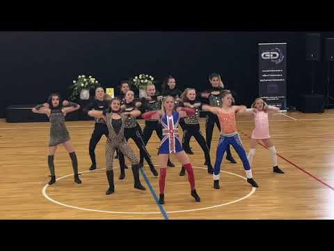 2022.05.28 Fireballs - Girls nagyformáció, Főnix SE, döntő, OB, Dunaharaszti
