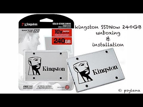 Kingston SSDNow UV400 240gb Unboxing And Installation