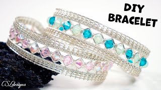 Learn how to make this beautiful Harlequin Wirework Bracelet ⎮ Wirework Bracelet Tutorial