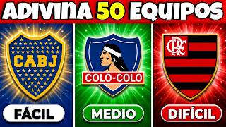 Adivina 50 CLUBES De SUDAMÉRICA Solo Por Su ESCUDO 🤯⚽Mr Quiz Trivia🤓