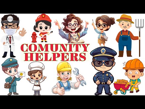 COMUNITY HELPERS FOR KIDS | PRESCHOOL LEARNING | JOBS & OCCUPATIONS | VOCABULARY | FOR KIDS | FUN |