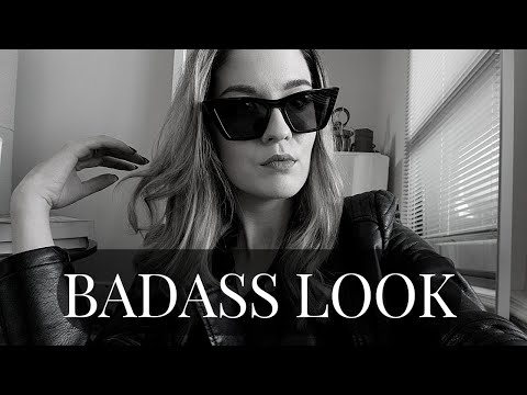 HOW TO DRESS BADASS l Leather, All Black Outfit & More