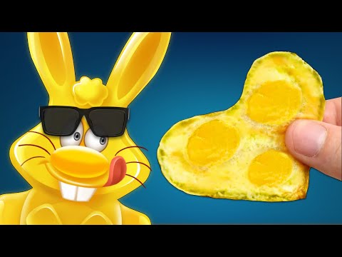 🍌БАНАНОВАЯ ЯИЧНИЦА И ОЧКИ ДЛЯ ЖЕЛЕЙНОГО ЗАЙЦА ХАРИТОНА