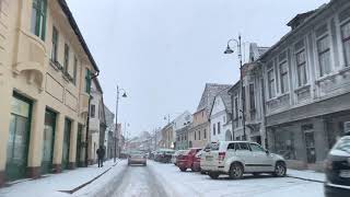 VIDEO FOTO: Ninge viscolit la Sibiu - Iadul alb pentru șoferi 7 video