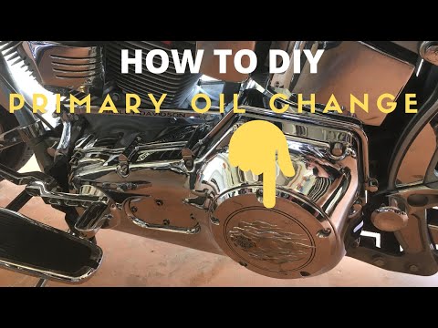 Harley Davidson Fatboy Primary Oil Change With Lucas 20/50