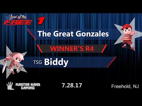 Land of the Free 1 - TSG | Biddy (Toon Link) vs. The Great Gonzales (Ness) - Winner's R4