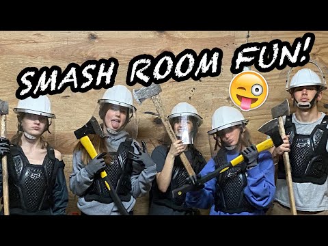 Letting Our RAGE Out In The SMASH ROOM!