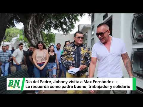Johnny visita la tumba de Max Fernández,  lo recuerda como un padre bueno, trabajador y solidario