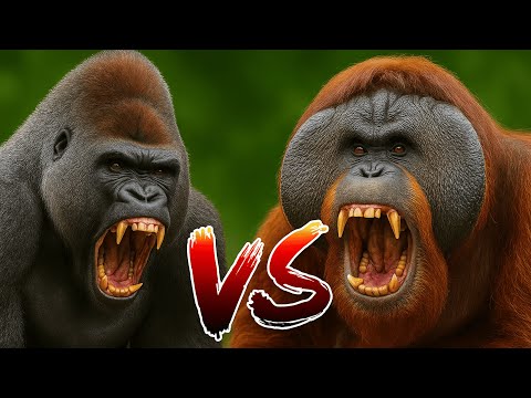 GORILA VS ORANGUTÁN – La batalla por el trono de los grandes simios