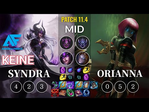 AF Keine Syndra vs Orianna Mid - KR Patch 11.4