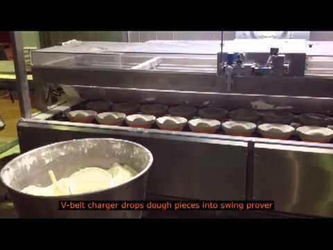 Industrial Bread Production Line with dual Conical rounders