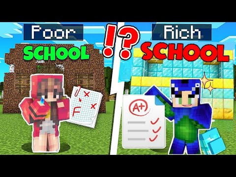 Ekta More - Ayush Poor Student vs Ekta Rich Student in Minecraft (PART 2) 😱