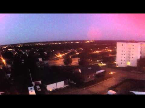 Värnamo 2014 gränsgatan området natten panorama