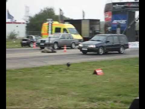 1/4 mile Volvo 760 Turbo vs. 940 Classic