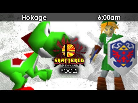 Smash 64: SMT | Hokage (Yoshi/Donkey Kong) V SMT | 6:00am (Link) - Shattered 107 Tournament SSB64