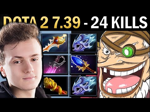 Sniper Gameplay Miracle with 24 Kills and 2 Moon Shard - Dota 7.39
