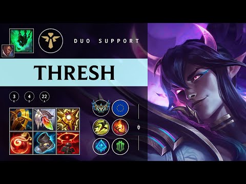 Thresh Support vs Poppy - EUW Challenger Patch 25.22