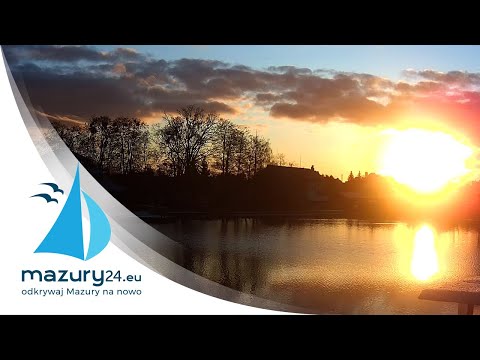 Timelapse Rzeka Węgorapa, Węgorzewo, wschód słońca