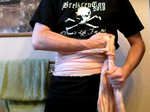 Captain Jack Sash Tying Tutorial