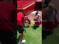 Roman Runs Through The Tunnel