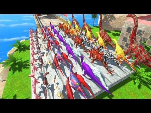 All Color Units Carnivore Dinosaurs Championship Run - Animal Revolt Battle Simulator