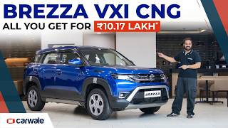 Maruti Brezza VXI CNG Walkaround | Features, Space, Engine & Price Explained Maruti Brezza VXI CNG Walkaround | Features, Space, Engine & Price Explained