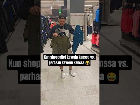 Kun shoppailet parhaan kaverin kaa 😂 jaa sille kaverille joka on rehellinen 🤣 #hauska #huumori