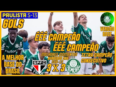 São Paulo 3-3 Palmeiras - Highlights - Goals - Final - Second Leg - Paulista Championship U-13 - ...