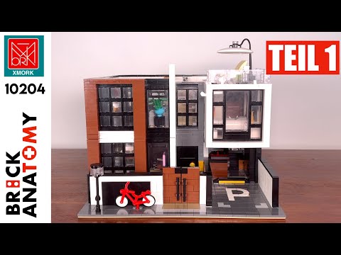 Das neue Ohsojang Modular Building MOC im DETAIL: Mork 10204 Cube Brown Modern Villa (Teil 1)