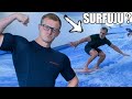 ALEŠ ZKOUŠÍ SURFOVAT v Surf aréně