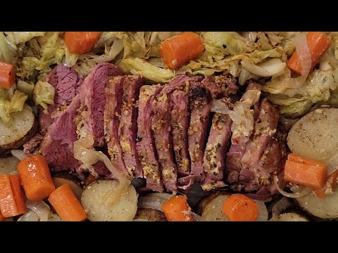 Corned Beef - In The Oven w/ Potatoes, Carrots and Cabbage