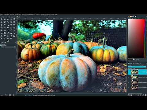 LAB-Farbraum sättigen – Helligkeitskanal schärfen mit Gimp!