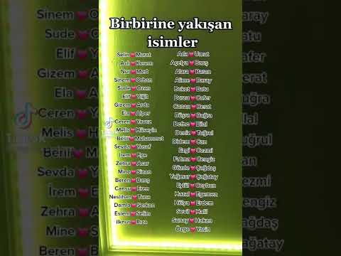 Birbirine yakışan isimler♡ismin ne?#keşfet #güzel #tiktok