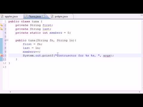 Java Video Tutorial Part 46 Static