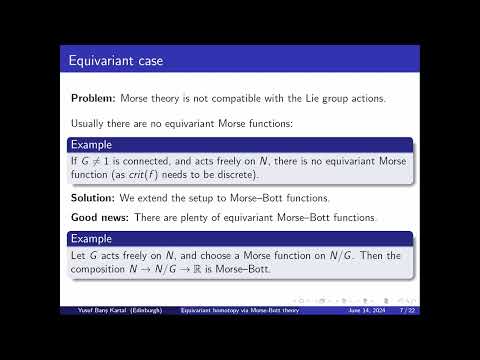 TRHW01 | Dr. Yusuf Baris Kartal | Equivariant Floer homotopy via Morse-Bott theory