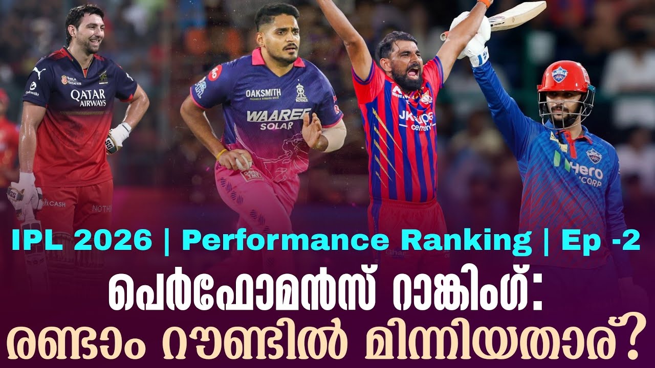 പെർഫോമൻസ് റാങ്കിംഗ്:രണ്ടാം റൗണ്ടിൽ മിന്നിയതാര്? | IPL 20