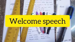 how to give welcome speech in english / how to give welcome address in webinar / welcome speech