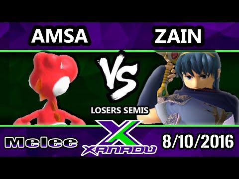 S@X 162 - VGBC | aMSa (Yoshi) Vs. SSI | Zain (Marth) SSBM Losers Semis - Smash Melee