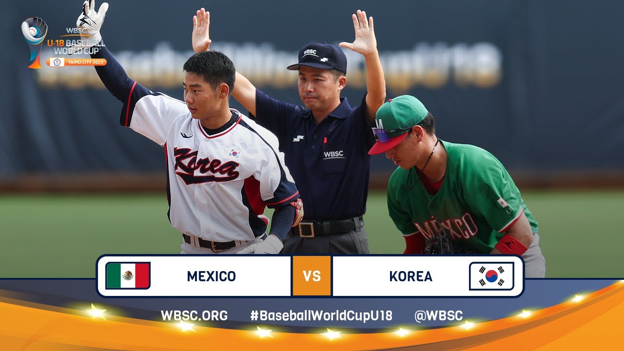 HIGHLIGHTS – Game 25 – Mexico vs. Korea – WBSC U-18 Baseball World Cup