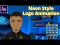 Femi The Dev Neon Style Logo Animation Adobe After Effects
